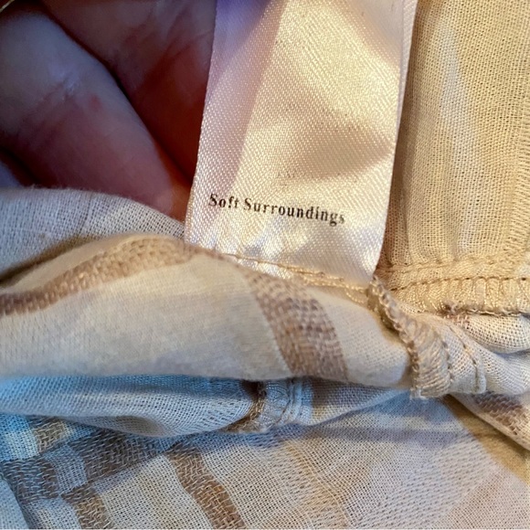 ✨Soft Surroundings Imogene Linen Blend Ruffle Hem Tunic✨ NWOT - Picture 10 of 12